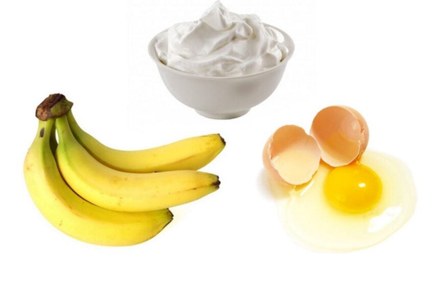 Ang egg at banana mask ay angkop para sa lahat ng uri ng balat